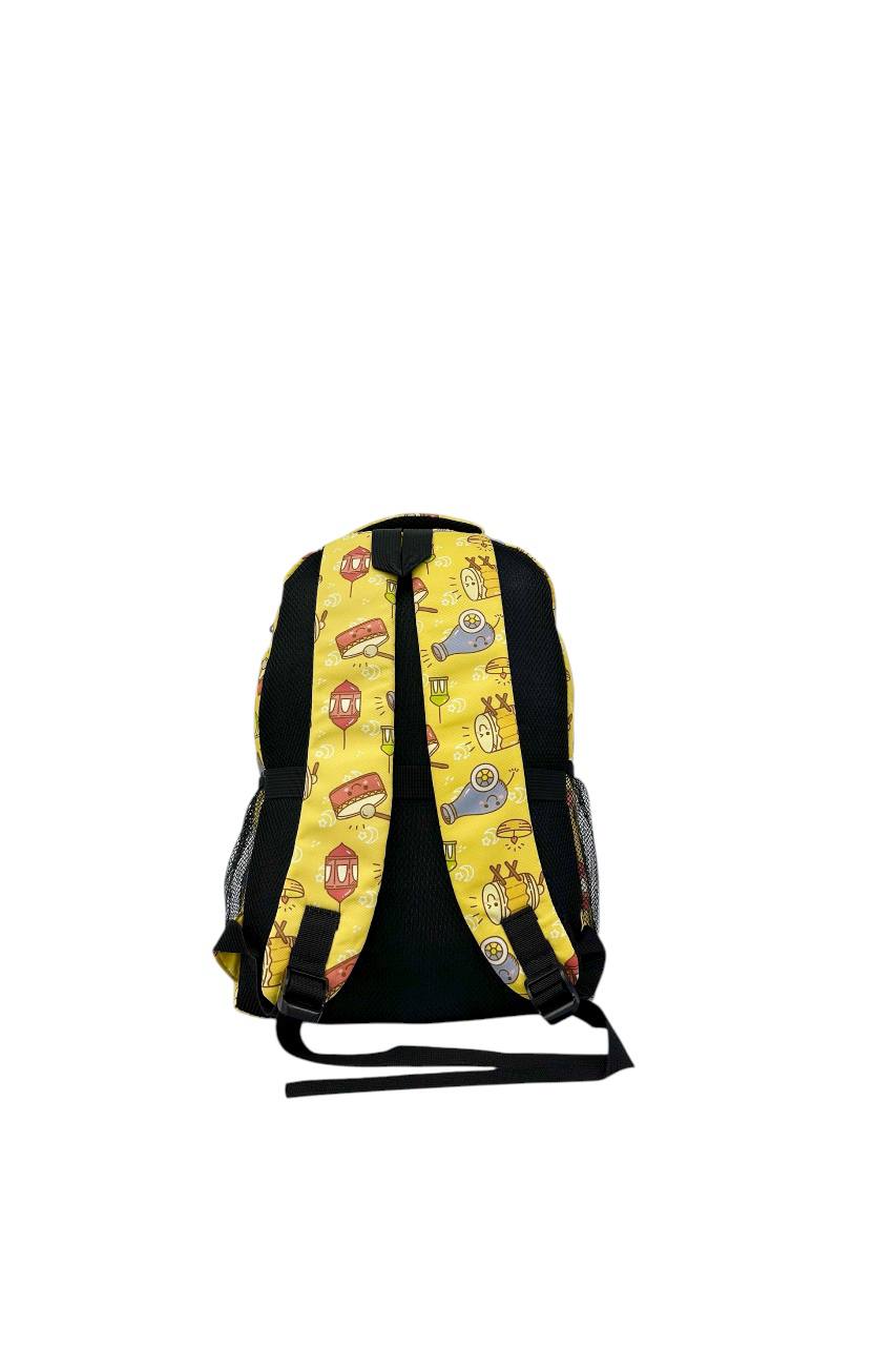 Оптом дитячий рюкзак (плащівка) м.590 жовтий в асортименті - фото 3