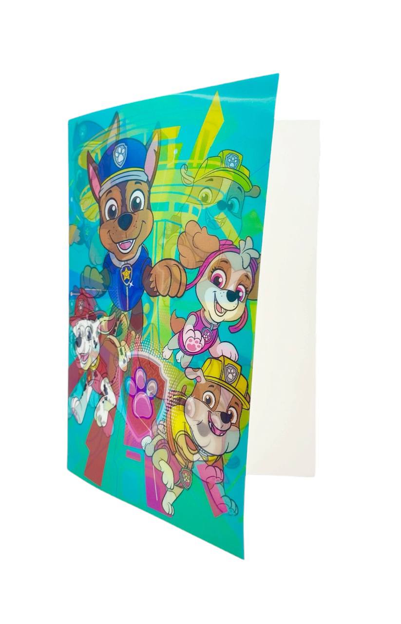 Оптом листівка 3d "paw patrol" (формату а4) - фото 2