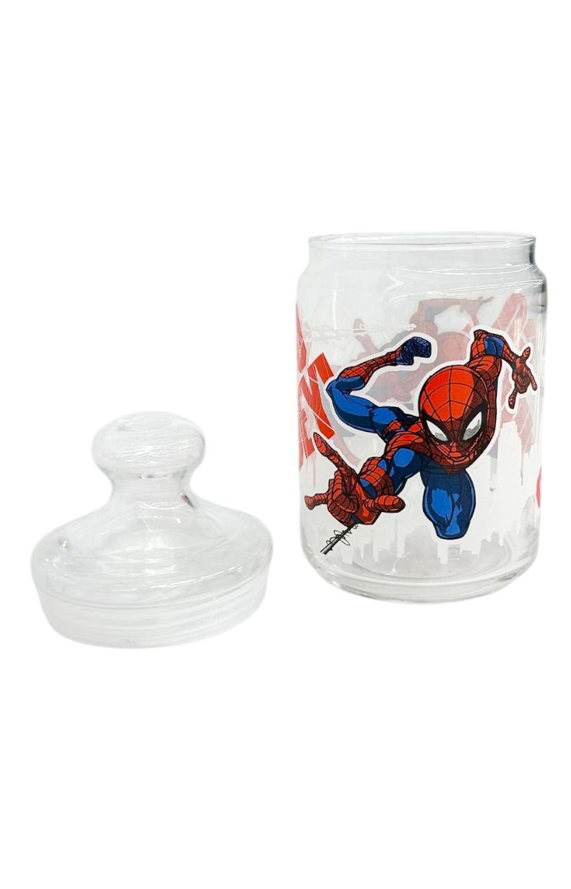 Оптом банка для сипучих продуктів "spider man" (скло) 1 л. - фото 2