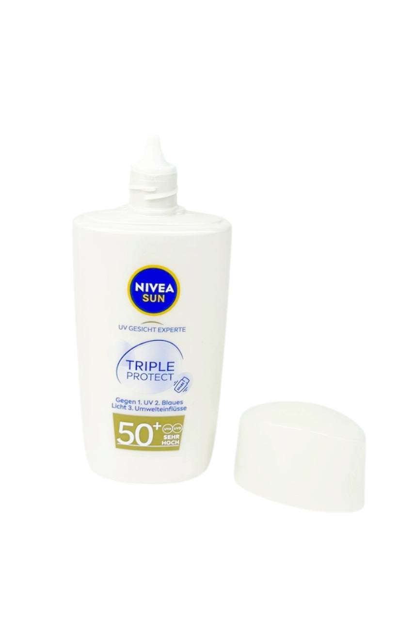 Оптом сонцезахисний флюїд для обличчя "nivea sun" (spf 50+) 40мл. - фото 2