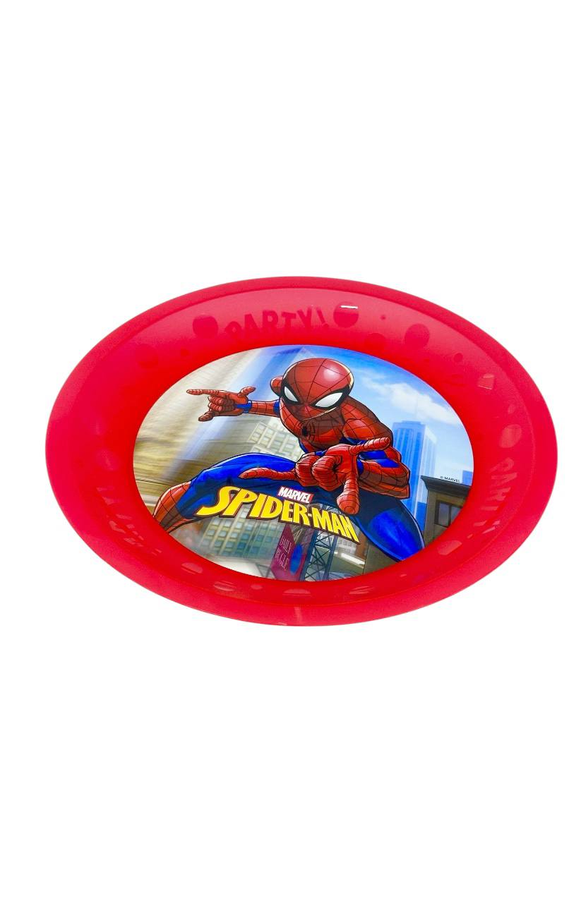 Оптом набір тарілок "spider man" (пластик) 21 см. 4 шт. м.2 - фото 2