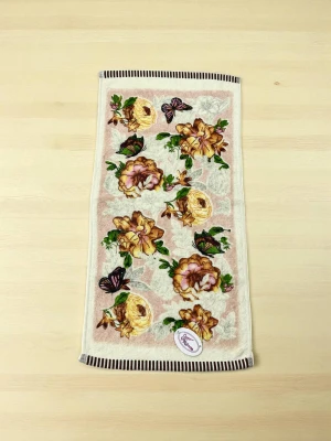 Оптом рушник 4* (махра) koloco м.95-375 коричневий в асортименті - фото 1