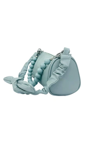 Оптом жіноча сумка davvichi (еко-шкіра) м.15527 блакитний в асортименті - фото 2