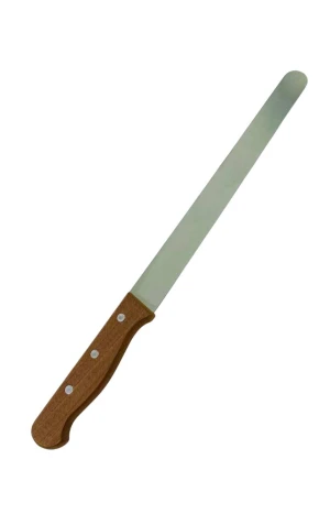 Оптовый нож кухонный для бисквита (деревянная ручка) 39см. м.а800 - фото 1