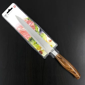 Оптом ніж кухонний kitchen knife (дерев'яна ручка) 34см. м.а606 - фото 1