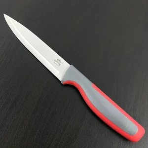 Оптовая нож кухонный kingsta (пластиковая ручка) 23см. м.а492 красный в ассортименте. - фото 1