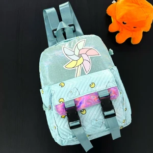Оптом дитячий рюкзак (плащівка) м.yd205 р.в-30 д-23 ш-10 салатовий в асортименті - фото 1