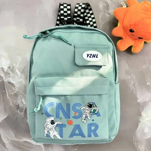 Оптом дитячий рюкзак (плащівка) м.yс253 р.в-30 д-23 ш-10 м'ятний в асортименті - фото 1