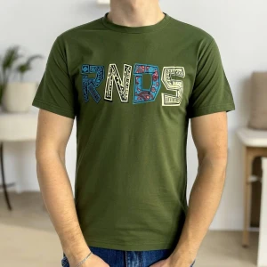 Оптом чоловіча футболка м.l811 1уп. 6шт р.m-l-xl-2xl-3xl-4xl хакi в асортименті - фото 1