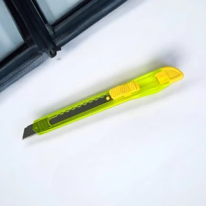 Оптом ніж канцелярський (13см) м.128 жовтий в асортименті - фото 1