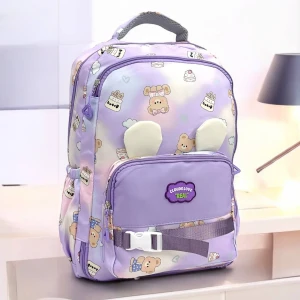 Оптом дитячий рюкзак (плащівка) м.yв1603 р.в-44 д-30,5 ш-13 лавандовий в асортименті - фото 1