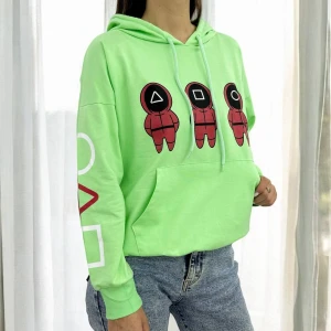 Оптом джемпер (капюшон\2-х нитка) м.1118 1уп.4шт р.140-152-164-176 салатовий в асортименті - фото 1