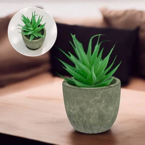 Оптом штучний міні-сукулент в горщику (aloe verа) в-10 ш-7 - фото 1