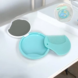 Оптом набір дитячий (люстерко+гребінець) м.56000145-3 в-8 ш-8 - фото 1