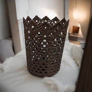 Оптовая корзина для мелочей (пластик) 12,5*10 м. mj672 шоколадный в ассортименте - фото 1