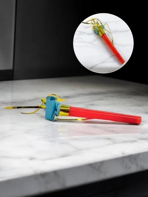 Оптом язичок-гудок (пластик) м.6 червоний в асортименті - фото 1