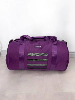 Оптом сумка дорожня (плащівка) м.890 фiолетовий в асортименті - фото 1
