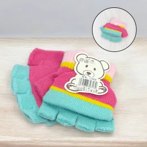 Оптом перчатки детские (тонкая вязка) м.с3456 - фото 1