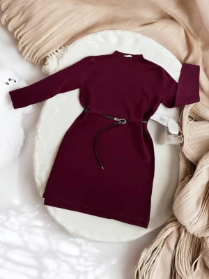 Оптом жіноча сукня м.q2090 р.m/l бордовий в асортименті - фото 1