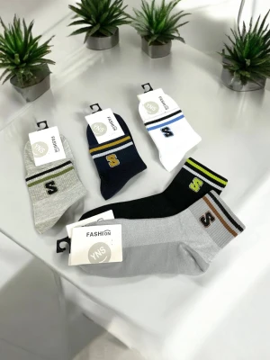 Оптом шкарпетки чоловічі fashion (середні\сітка) 1уп.10пар м.01 р.25-28 - фото 1