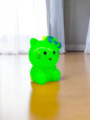 Оптом іграшка-антистрес "йо-йо" hello kitty м.1 салатовий в асортименті - фото 1