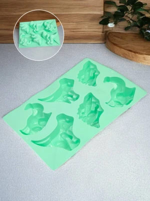 Оптом форма для випікання (силікон) 6кл. м.ск3-481 м'ятний в асортименті - фото 1
