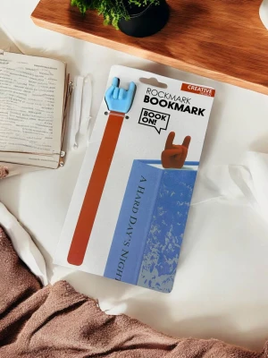 Оптом книжкова закладка (силікон) м.16770-23 блакитний в асортименті - фото 1