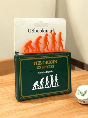 Оптом книжная закладка (пластик) м.16770-70 оранжевый в ассортименте в ассортименте - фото 1