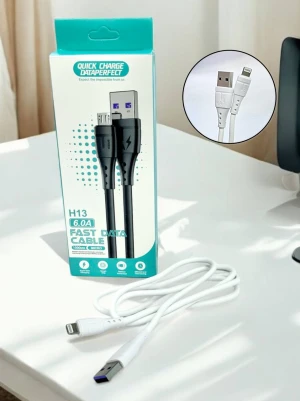 Оптом usb кабель для айфона lightning м.h675-v белый в ассортименте - фото 1