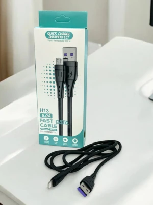 Оптом usb кабель для айфона lightning м.h675-v черный в ассортименте - фото 1