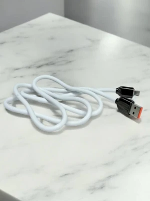 Оптом usb кабель micro fast charge білий в асортименті - фото 1