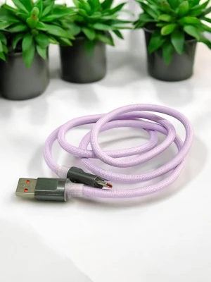 Оптом usb кабель type-c м.18 фиолетовый в ассортименте - фото 1