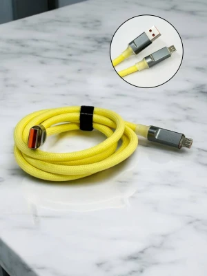 Оптом usb кабель micro м.18 жовтий в асортименті - фото 1
