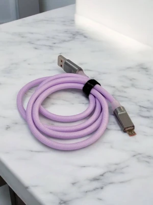 Оптом usb кабель micro м.18 фiолетовий в асортименті - фото 1