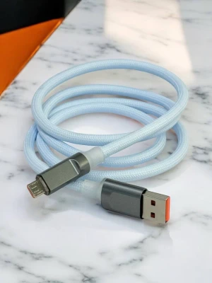 Оптом usb кабель micro м.18 блакитний в асортименті - фото 1