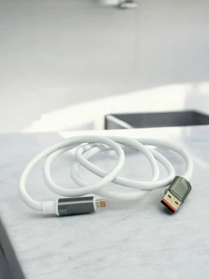 Оптом usb кабель для айфона lightning м.19 белый в ассортименте - фото 1