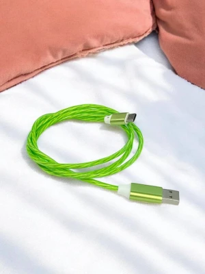 Оптом usb кабель type-c м.21 салатовый в ассортименте - фото 1