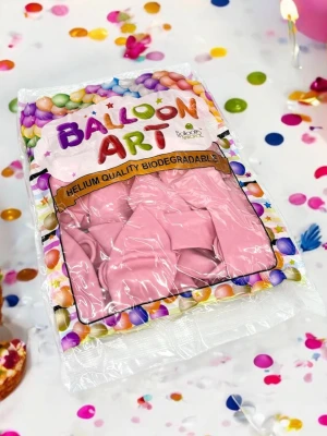 Оптом повітряні кульки balloon art набір 20шт. рожевий в асортименті - фото 1