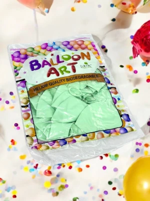 Оптом повітряні кульки balloon art набір 20шт. м'ятний в асортименті - фото 1