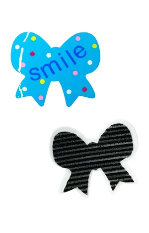 Оптом прикраса для волосся "smile" (липучка) 2шт. блакитний в асортименті - фото 2