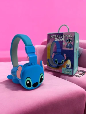 Оптом бездрот.bluetooth навушники stitch м.ah-806 синiй в асортименті - фото 1