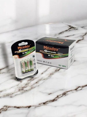 Оптом акумуляторна батарея maxdayni-mh 2700mah м.r3 aaa(бліст)4шт - фото 1