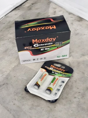 Оптом акумуляторна батарея maxday ni-mh4700mah м.r6 aa(бліст)2шт - фото 1