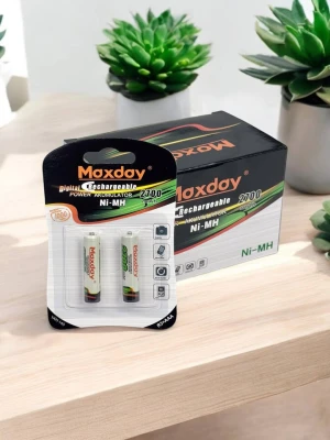 Оптом акумуляторна батарея maxday ni-mh 2700mah м.r3 aaa (бліст) 2шт - фото 1