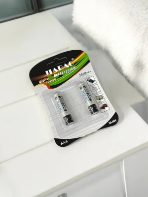 Оптом акумуляторна батарея Ni-Mh 2500mah aaa (бліст) 2шт - фото 1