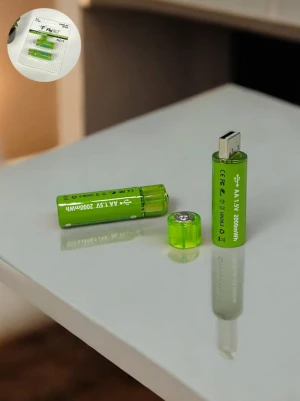 Оптом аккумуляторная батарея с usb aa 1.5v (блист) 2шт м.5 (блист) 2шт м.5 - фото 1