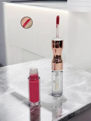 Оптом блиск для губ aiyishabeauty (2в1) м.24002 01 в асортименті - фото 1