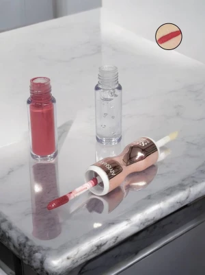 Оптом блиск для губ aiyishabeauty (2в1) м.24002 02 в асортименті - фото 1