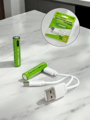 Оптом акумуляторна батарея з usb sharpstar aaa 2000mah (бліст) 2шт - фото 1