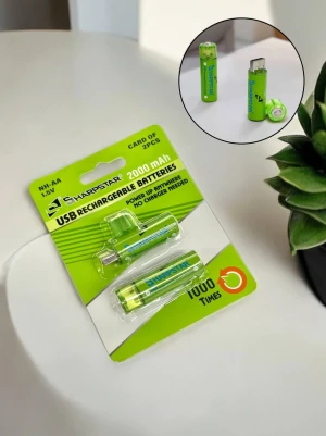 Оптом акумуляторна батарея з usb sharpstar aa 2000mah (бліст) 2шт - фото 1